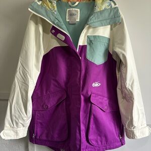 Nike Women's Ski Jacket - Purple, White, and Teal